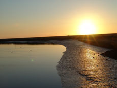 Sonnenuntergang an der Nordsee - (C) www.ferienhaus-nordfriesland.com